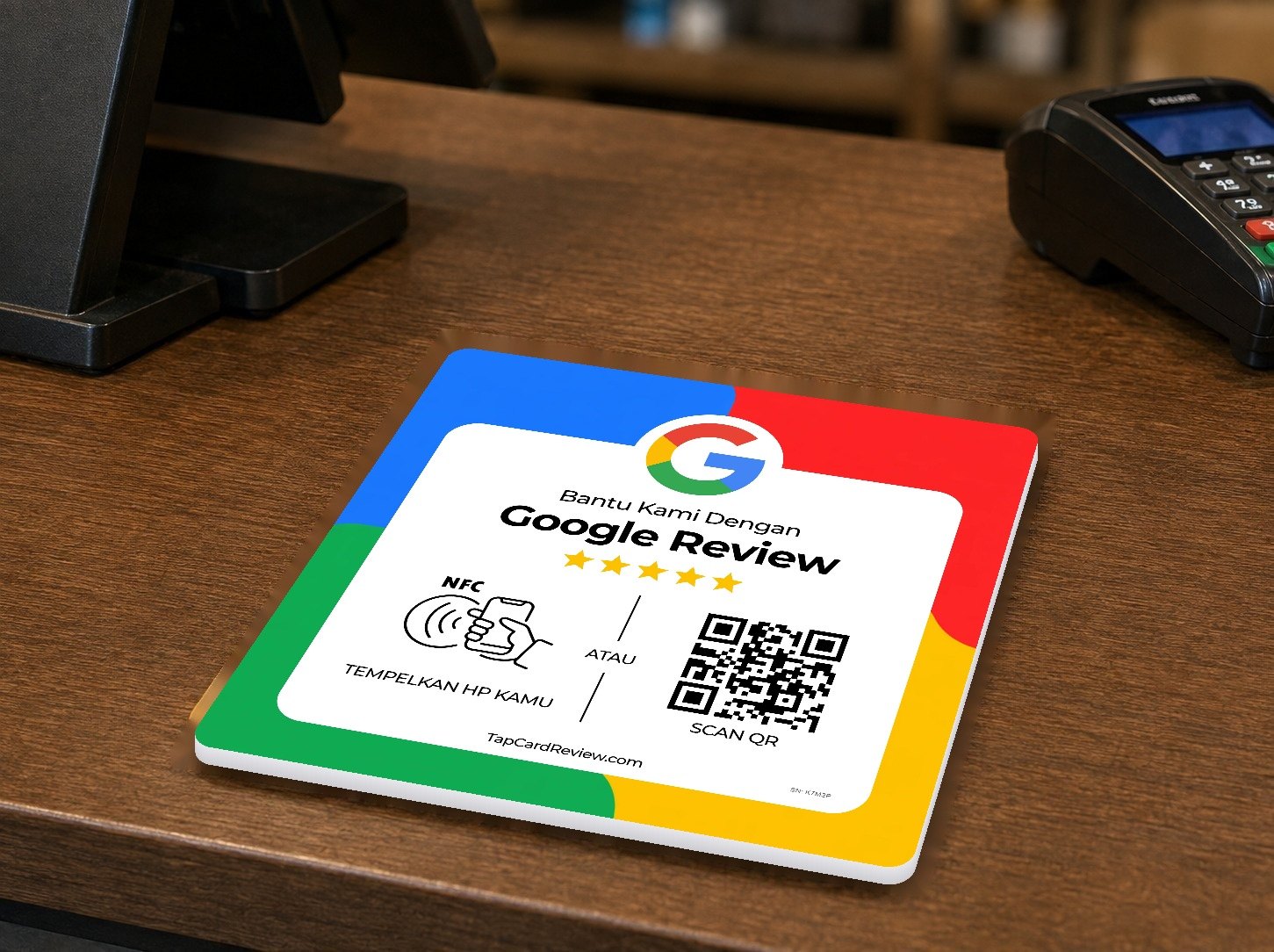 Kartu NFC ulasan Google TapCardReview untuk klinik dan praktik dokter